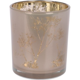 Ljuskopp Beige Vit Grå Glas 9x10 cm
