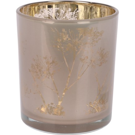 Ljuskopp Beige Vit Grå Glas 9x10 cm