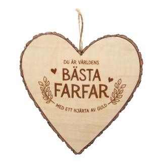 Hjärta Trä Farfar