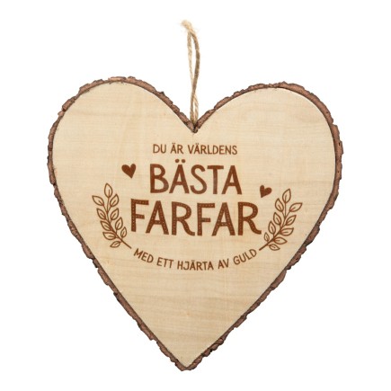 Hjärta Trä Farfar