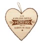 Hjärta Trä Morfar wooden heart