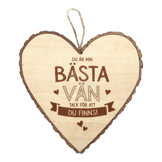 Hjärta Trä Vän