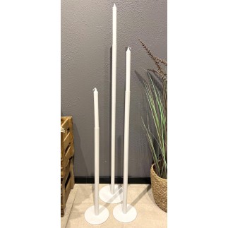 Ljusstake Golv Smide Vit 75 cm