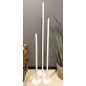 Ljusstake Golv Smide Vit 75 cm