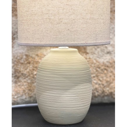 Lampa Bord Beige Keramik 34 cm