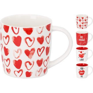 Mugg You and Me Vit/Röd Mugg You and Me Vit/Röd