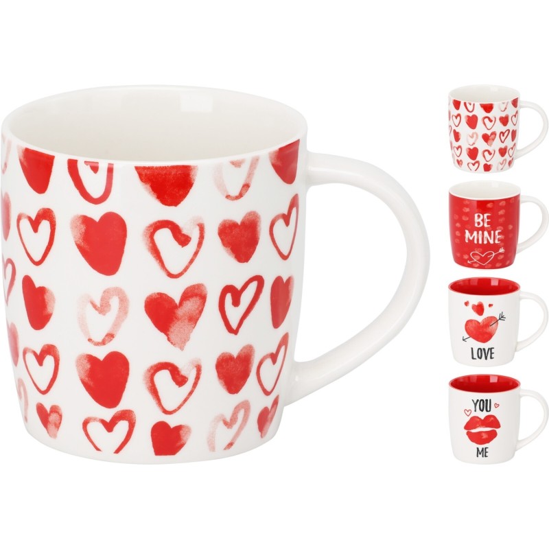 Mugg You and Me Vit/Röd Mugg You and Me Vit/Röd