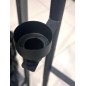 Golvljusstake Svart 100 cm
