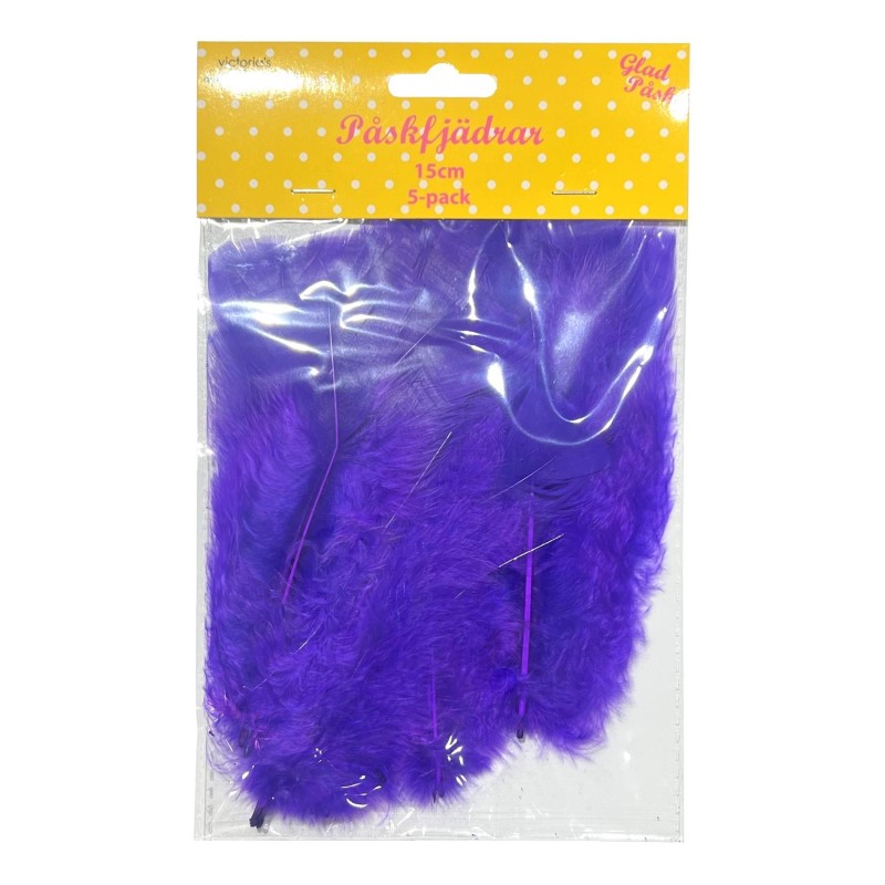 Påskfjädrar Lila 5-pack Påskfjädrar Lila 5-pack