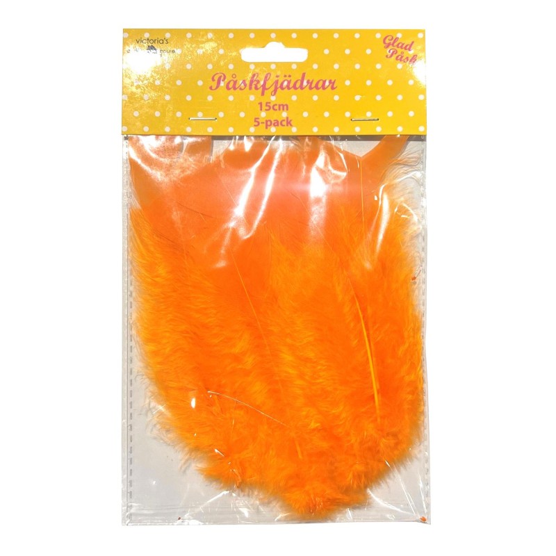 Påskfjädrar Orange 5-pack Påskfjädrar Orange 5-pack