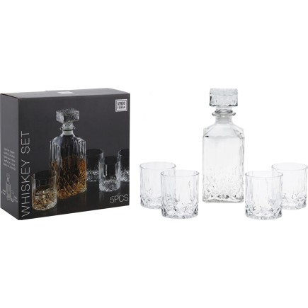 Whiskeyset Whiskey Karaff Glas Set 5 delar 