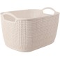 Korg Förvaring Beige Flätad Plast 35x29x13 cm