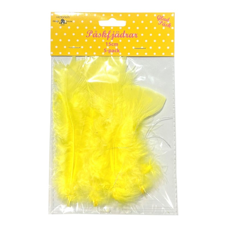Påskfjädrar Gula 5-pack Påskfjädrar Gula 5-pack