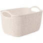 Korg Förvaring Beige Flätad Plast 30x19,5x14 cm