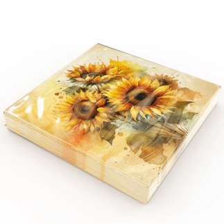 Servetter Solros Beige 33x33 cm 20-pack