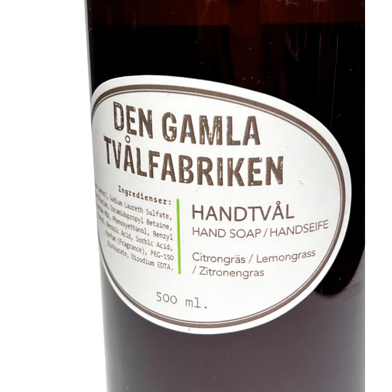 Tvål med pump citrongräs lemongrass 500 ml Tvål med pump citrongräs lemongrass 500 ml