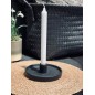 Ljusstake Svart Keramik 15 cm
