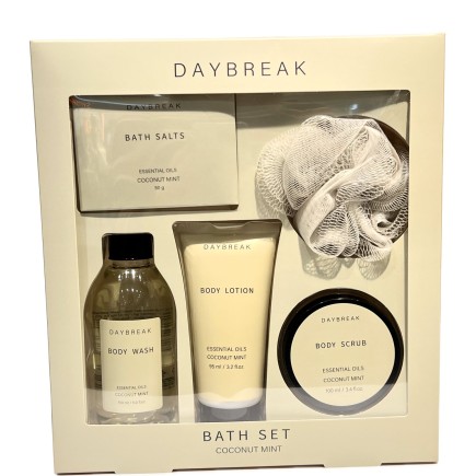 SPA Set Vanilla Sandalwood Peoni Bergamot Coconut Mint Presentförpackning