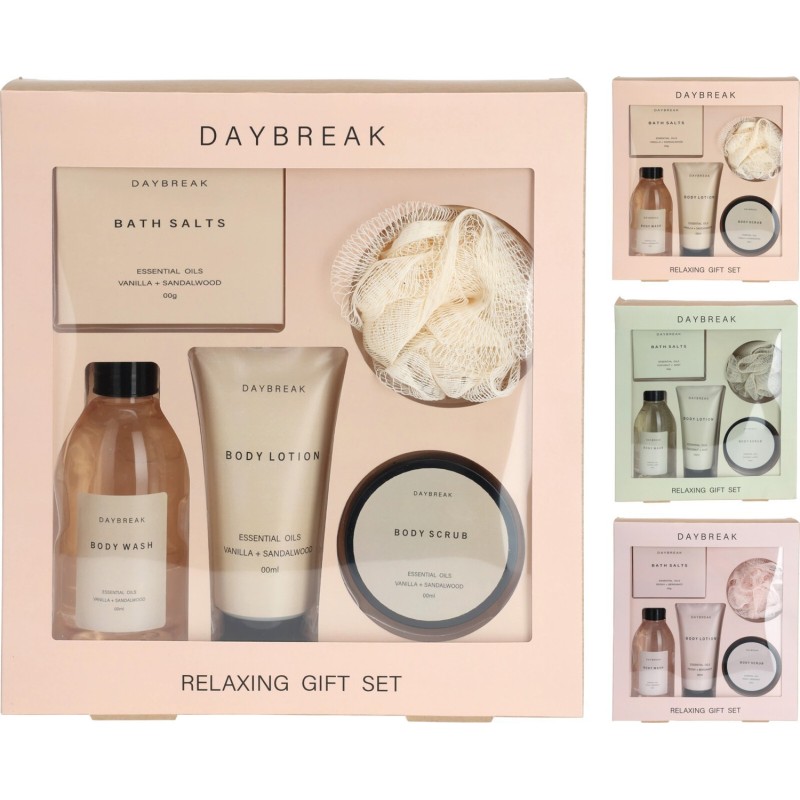SPA Set Vanilla Sandalwood Peoni Bergamot Coconut Mint Presentförpackning SPA Set Vanilla Sandalwood Peoni Bergamot Coconut Mint Presentförpackning