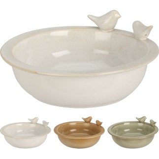 Fågelmatare Grön Keramik 24 cm Fågelmatare Grön Keramik 24 cm