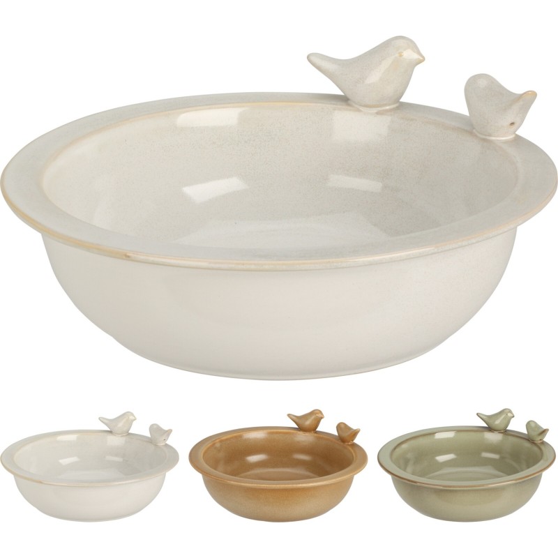 Fågelmatare Grön Keramik 24 cm Fågelmatare Grön Keramik 24 cm