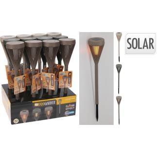 Solcellslampa Lampa Greige 43 cm Spjut Trädgård