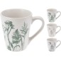 Mugg Blommor Blad Grön