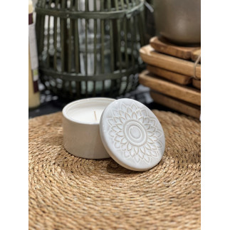 Doftljus med lock Cotton