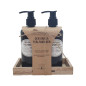 Presentset Handtvål/handkräm Ros/Rabarber 300 ml
