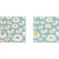 Servett Daisy 33x33cm 2-pack