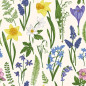 Kaffeservetter Landskapsblomma 25x25cm 20-pack