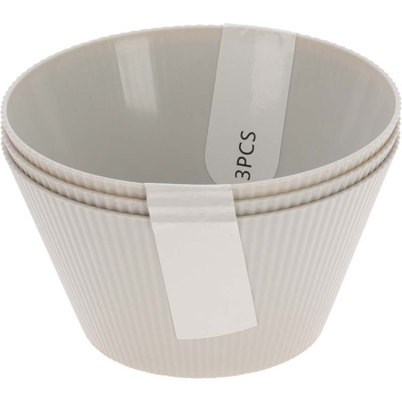 Skål Grå 3-pack Melamin 