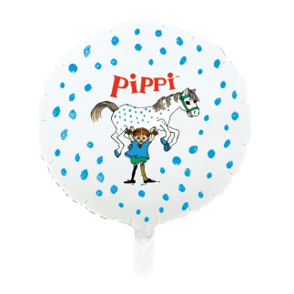 Ballong Pippi Långstrump Rund Folie