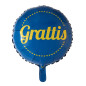 Ballong Grattis Blå Rund Folie 46 cm