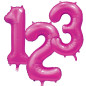 Ballong Siffra 5 Rosa 86 cm Ballong Siffra 5 Rosa 86 cm