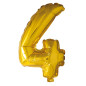 Ballong Siffra 4 Guld 86 cm