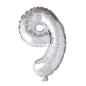 Ballong Siffra 9 Silver 86 cm