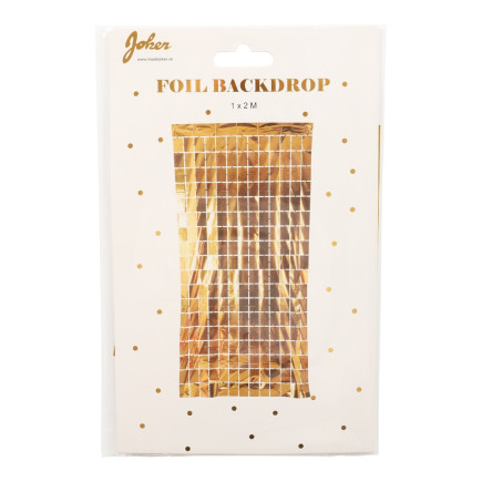 Draperi Guld Rutor 100x200 cm