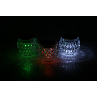 Solcellslampa Glas Multifärg 