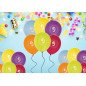 Ballong Födelsedag 9 år 6-pack Latex Mixade