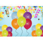 Ballong Födelsedag 10 år 6-pack Latex Mixade