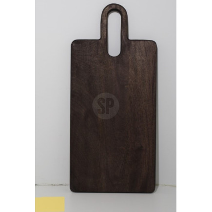 Skärbräda Bricka med handtag Mörkbrun 56 cm