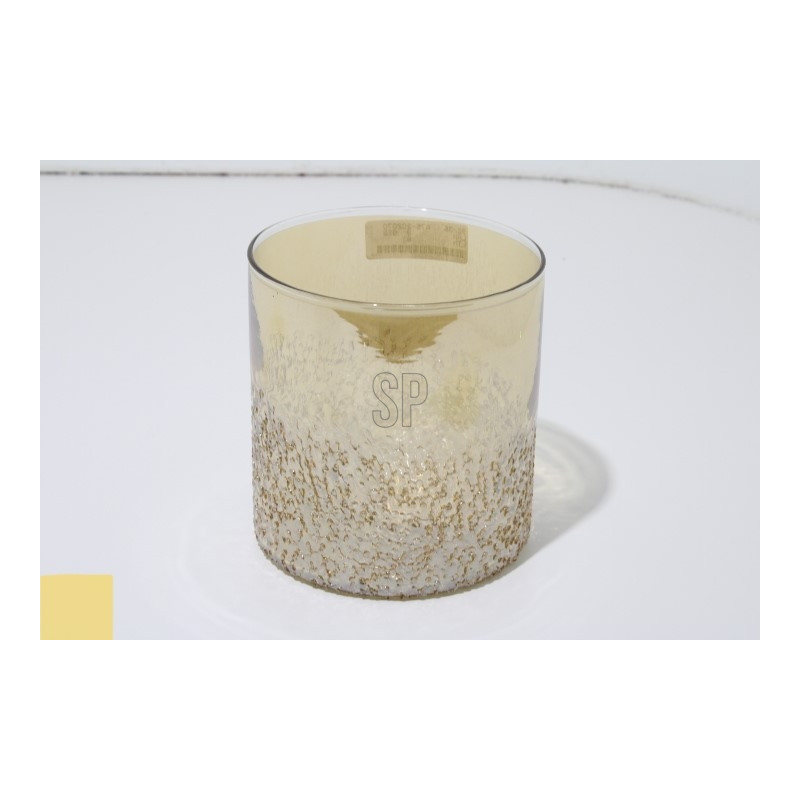 Ljushållare Lykta Mönstrat Glas 14 cm Ljushållare Lykta Mönstrat Glas 14 cm