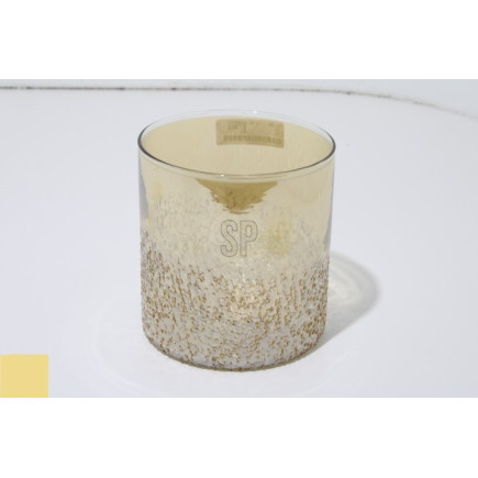 Ljushållare Lykta Mönstrat Glas 14 cm