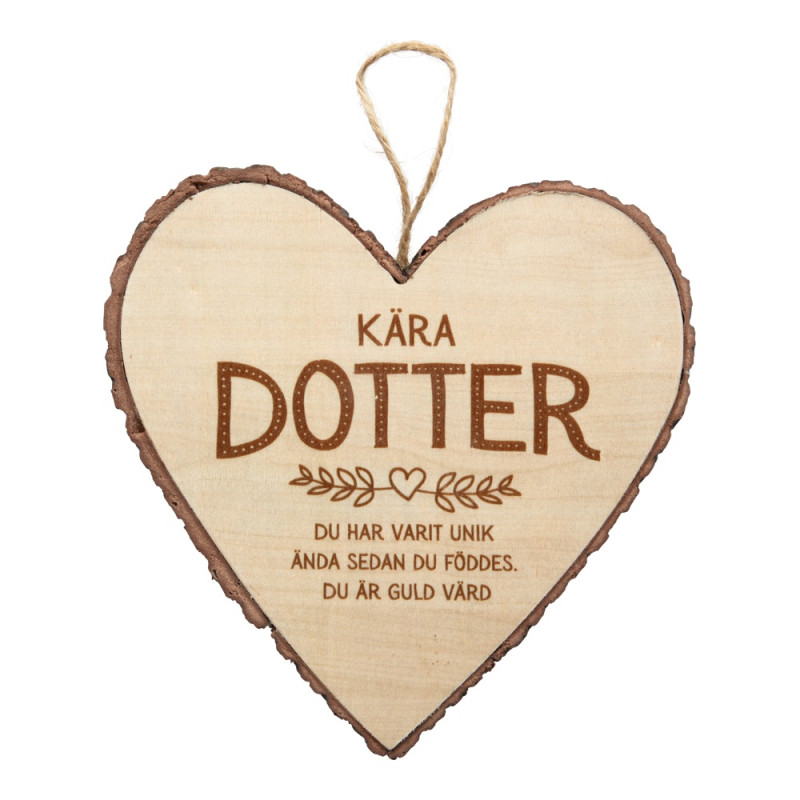 Hjärta Trä Dotter