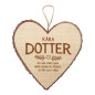 Hjärta Trä Dotter wooden heart