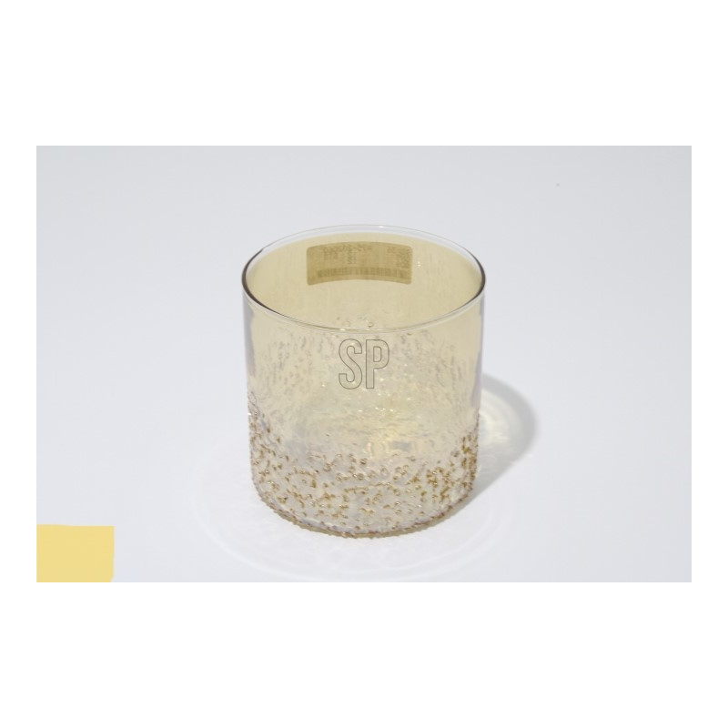 Ljushållare Lykta Mönstrat Glas 10 cm Ljushållare Lykta Mönstrat Glas 10 cm