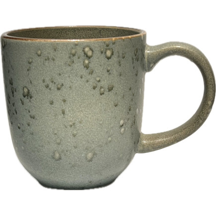 Mugg Grå Svart Keramik 4-pack