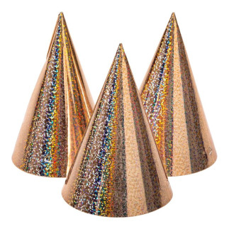 Hatt Party Guld 6-pack