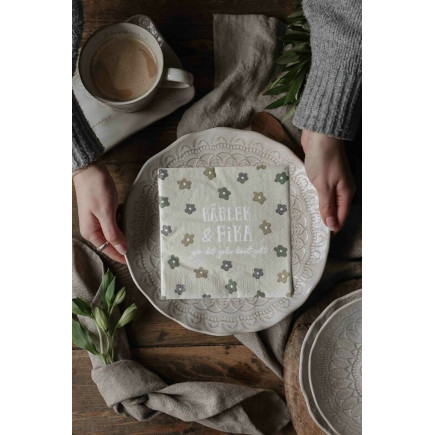 Majas Cottage Servetter Kärlek & Fika 20-pack